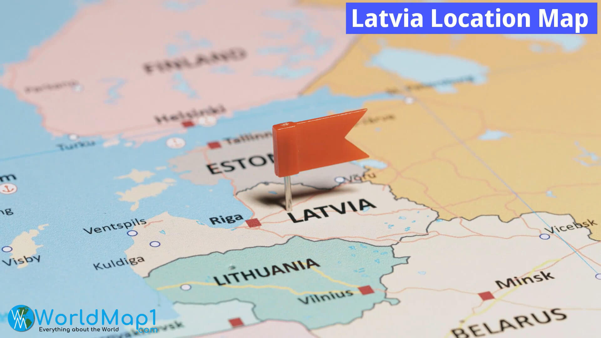 Lettland Lageplan
